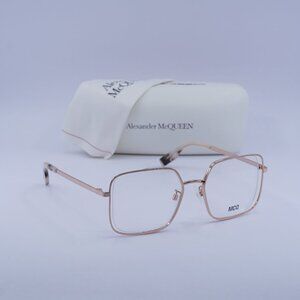 McQ by Alexander McQueen MQ0318O 003 Square Eyeglasses 52mm – Gold